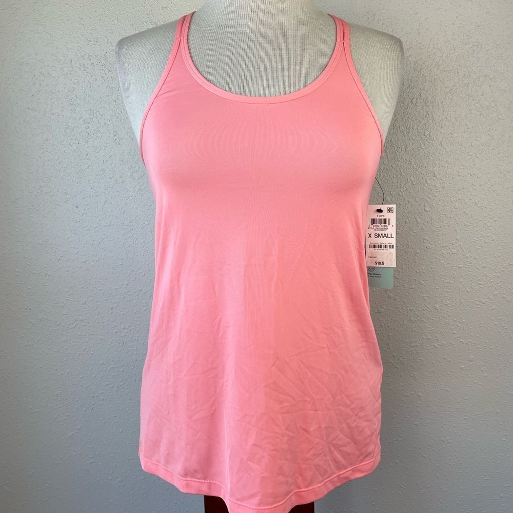 NWT Ideology Peach Athletic Tank Top Size XS